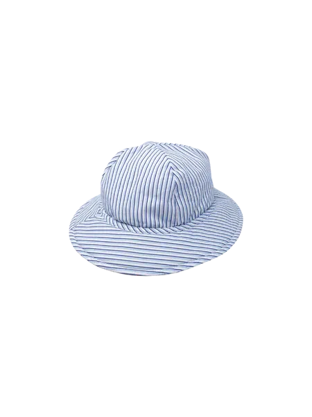 Beach Bucket Hat- Blue Pinstripe