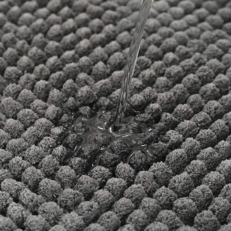 Blissful Solid Bathmat - Dark Grey