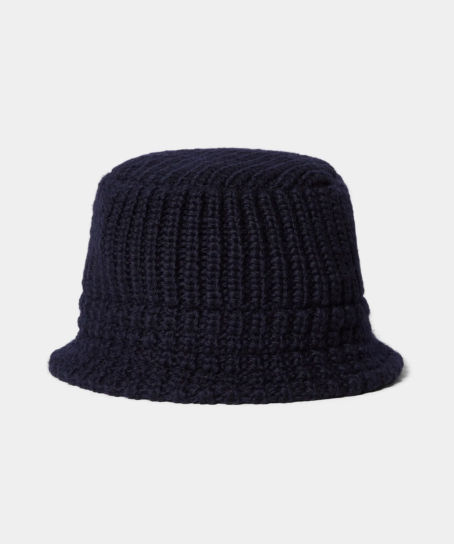 Cbleami Knit Bucket Hat in Navy