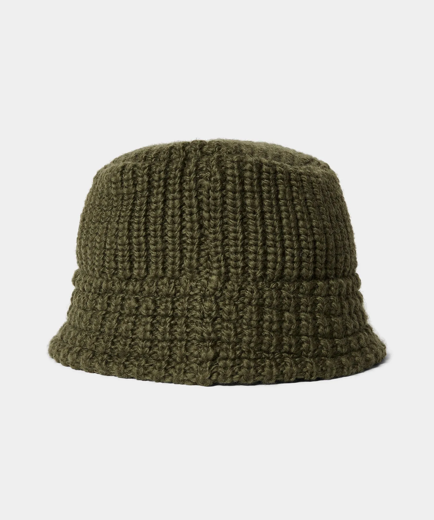 Cbleami Knit Bucket Hat in Olive