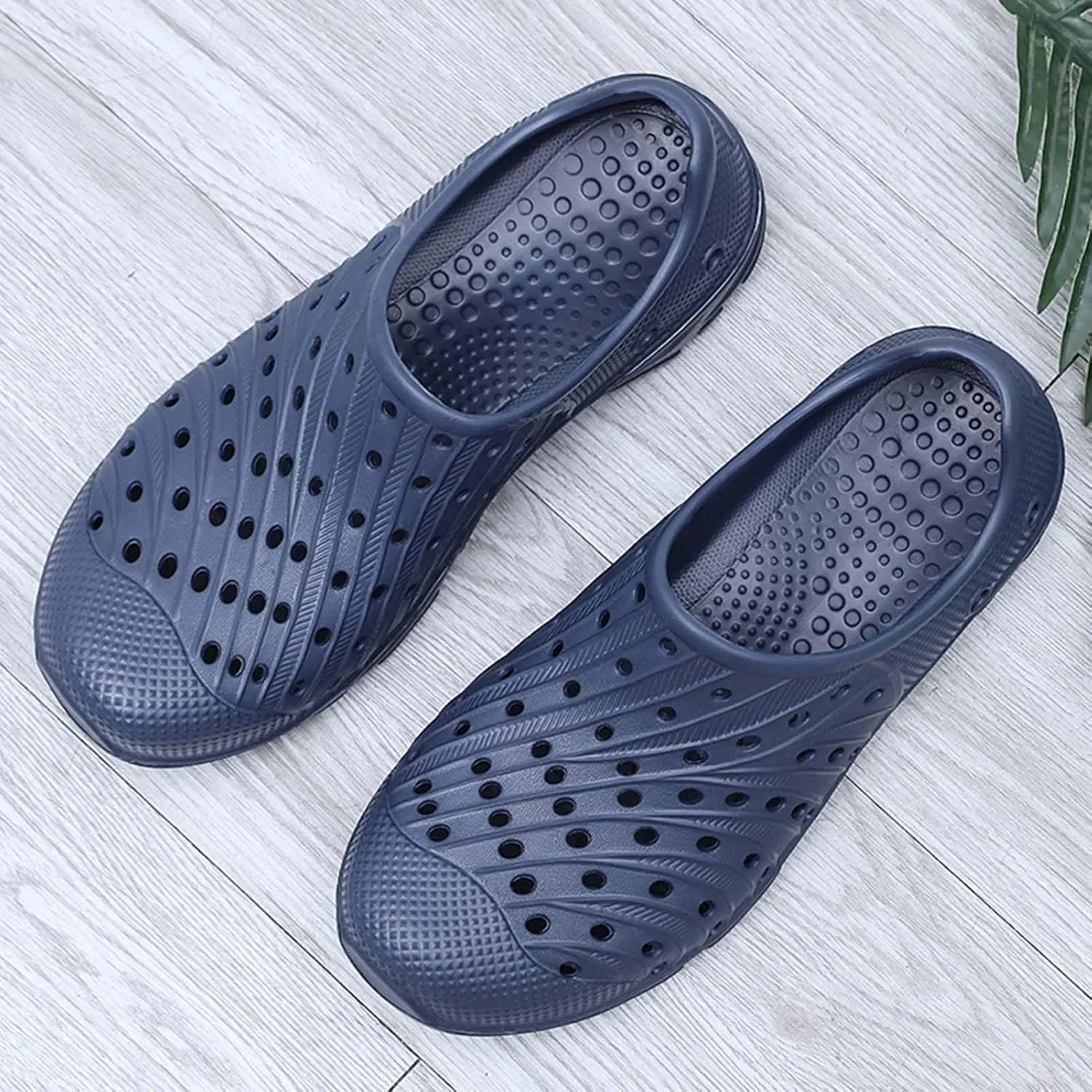 CERYTHRINA Mens Garden Clogs Shoes Outdoor Breathable Slip on Soft Rubber Sandals Beach EVA Water Shoes