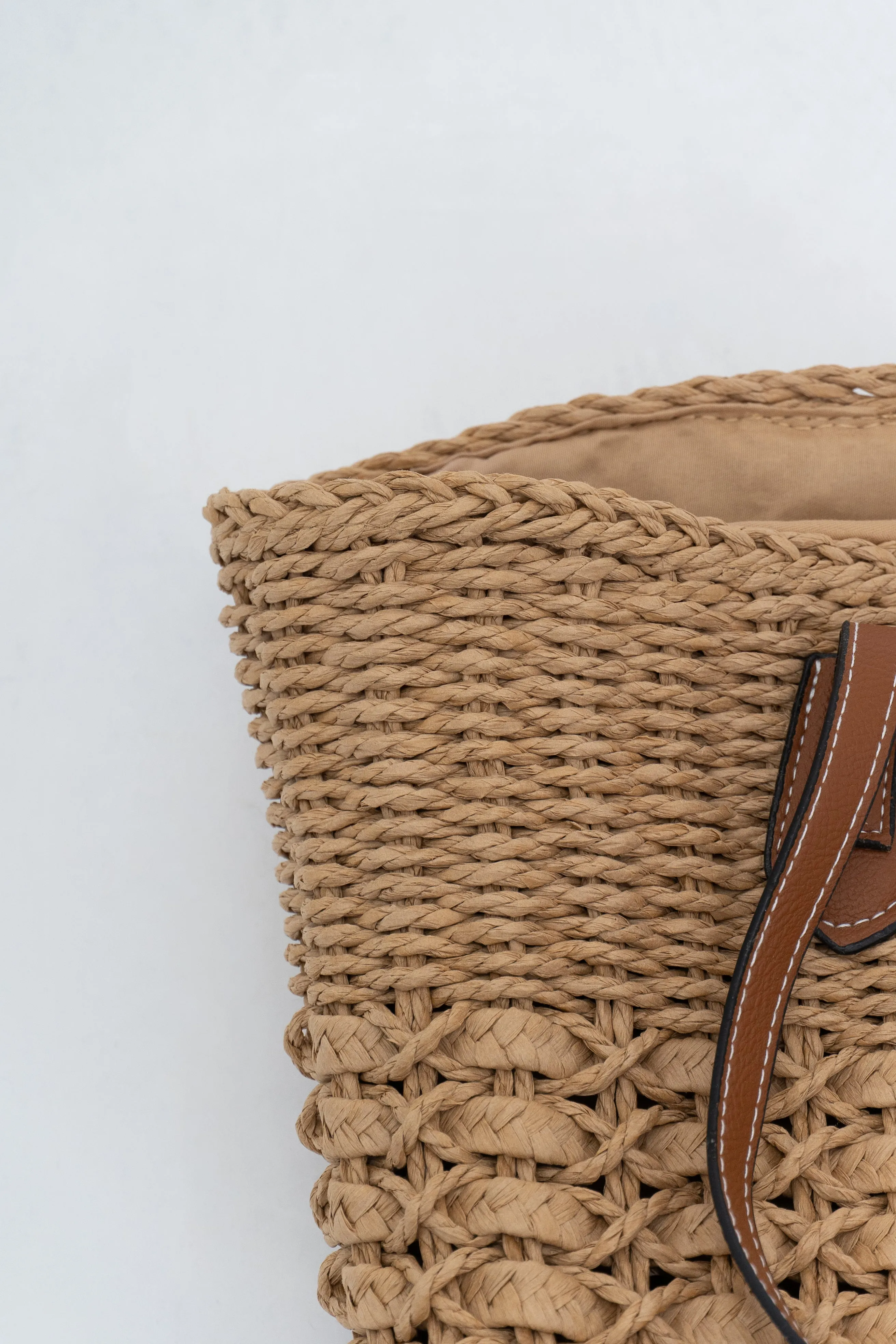 Cheryl  Rattan Handbag, Natural