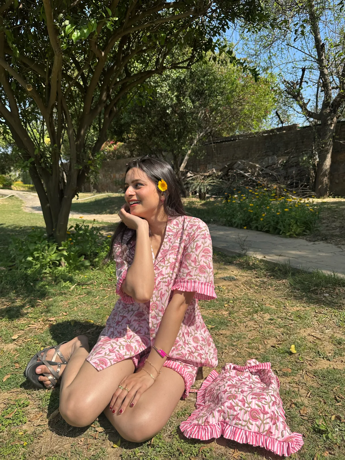 Flora Resort Wear Shorts Set