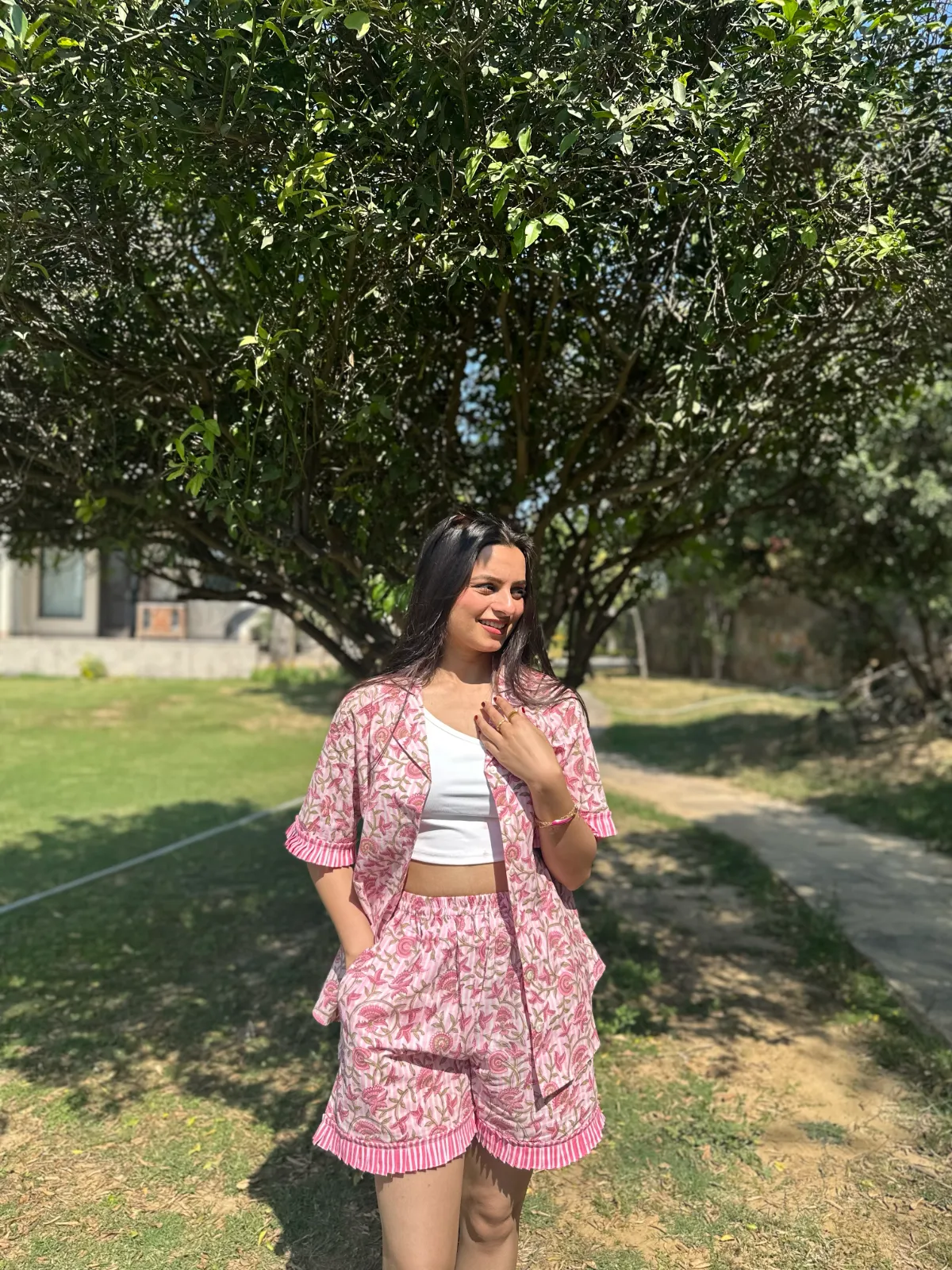 Flora Resort Wear Shorts Set