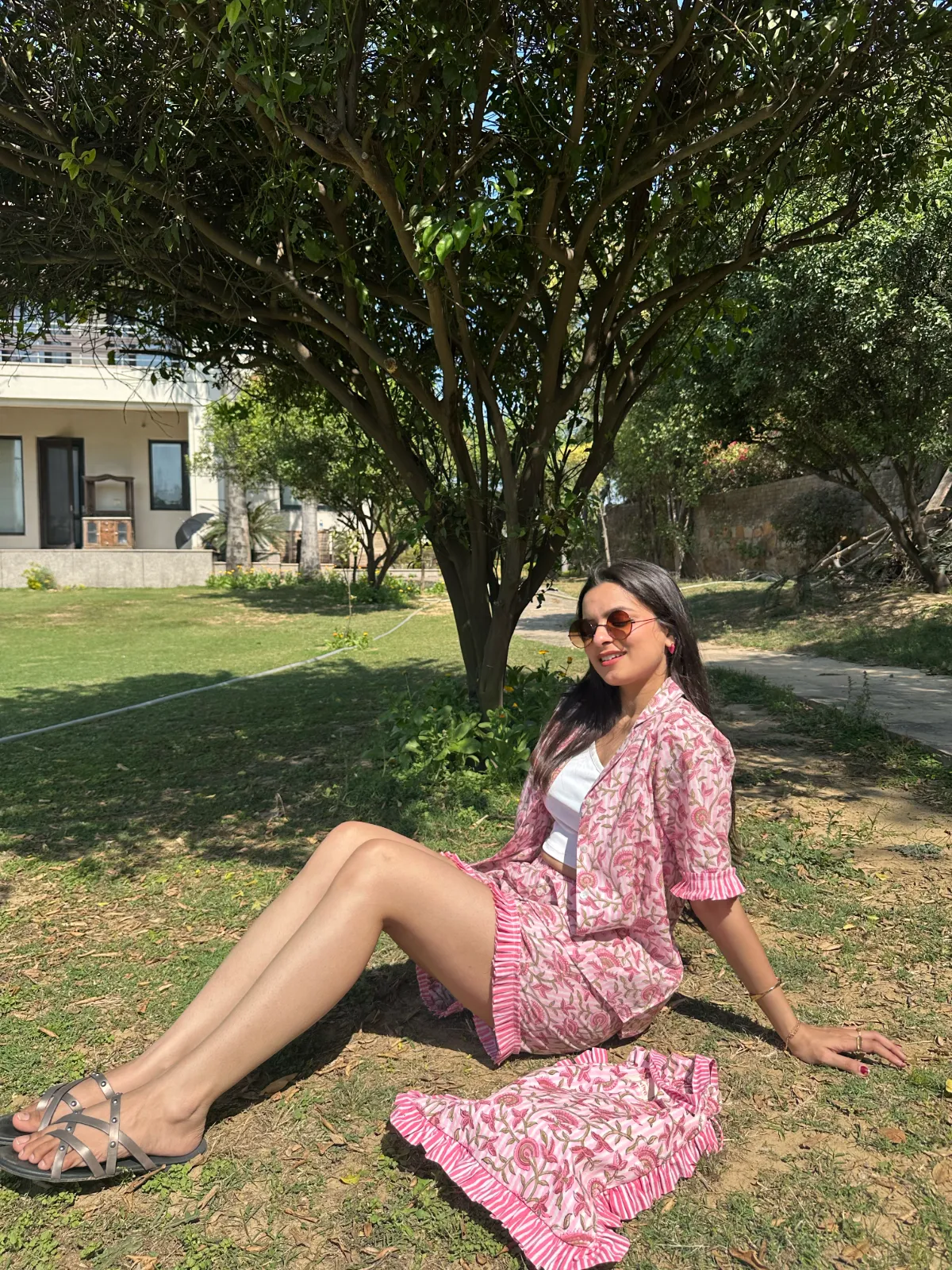 Flora Resort Wear Shorts Set