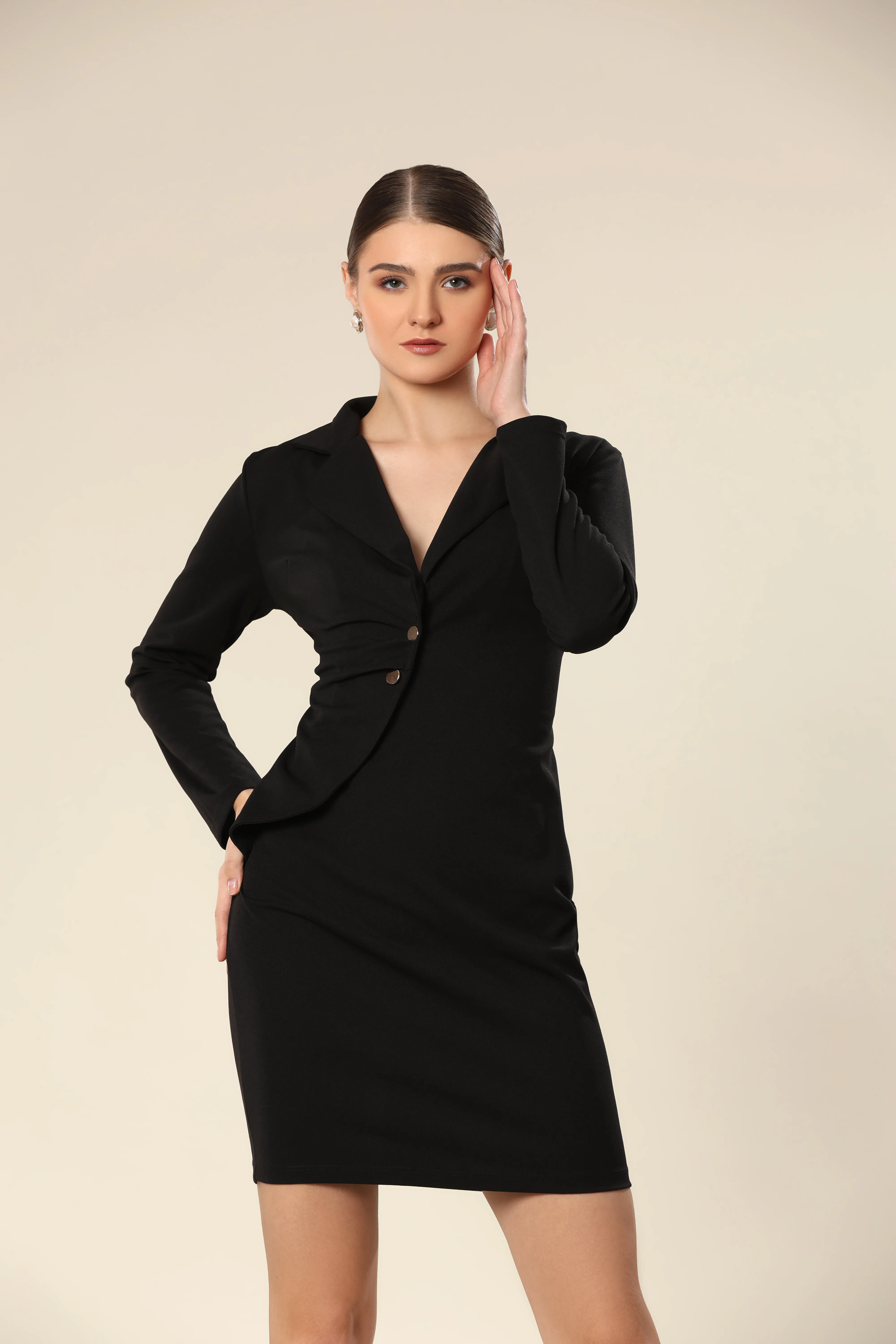 Glamour With Gold Embellishments Dress