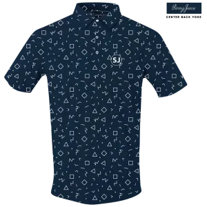 Golf Memphis Geometric Men's Polo
