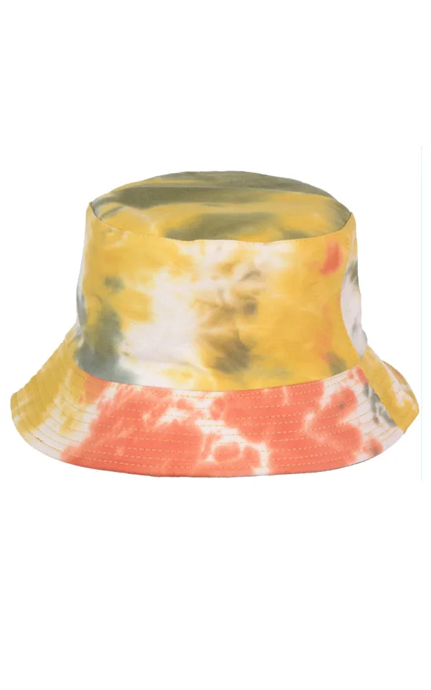 JH877 Reversible Tie-Dye Print Cotton Bucket Hat