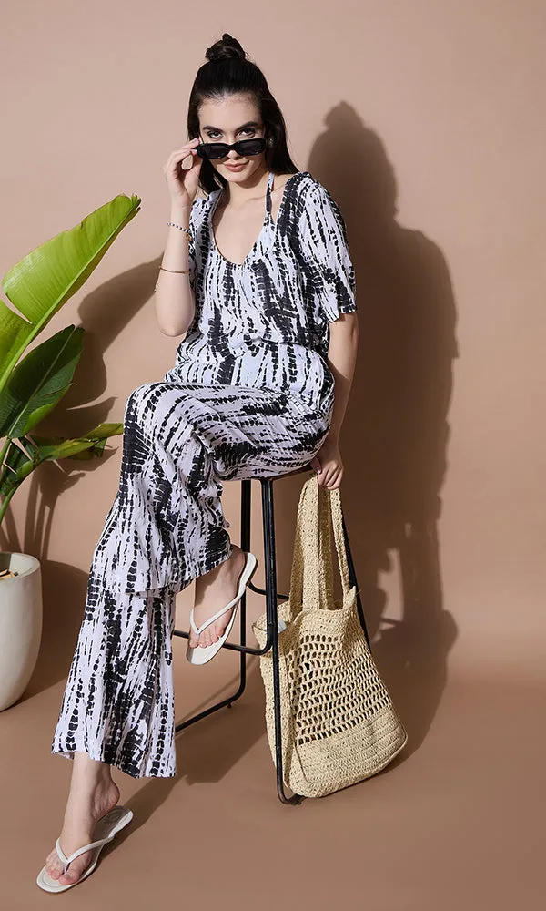 MIDNIGHT HUE TIE-DYE COORD SET FOR WOMEN