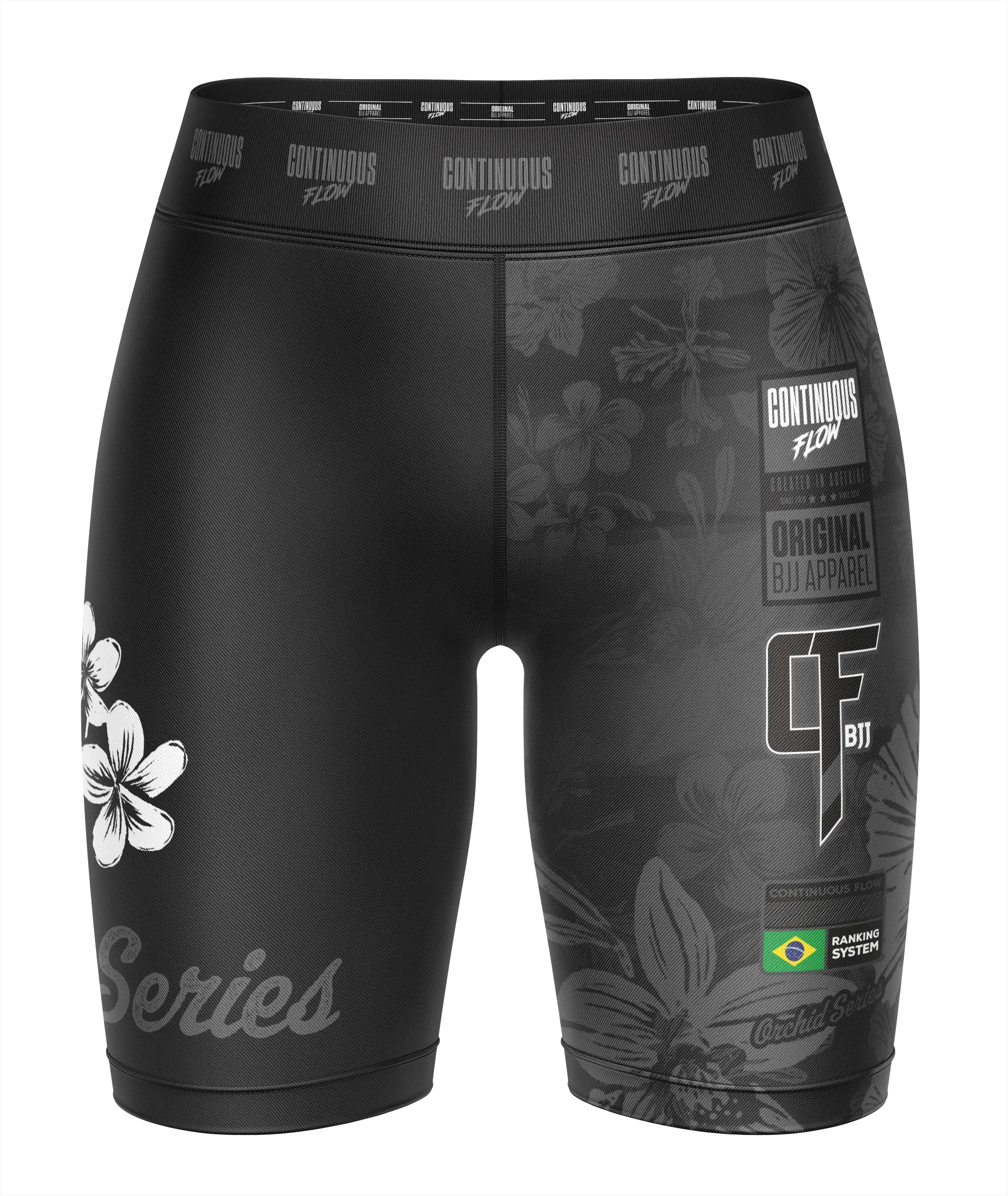 Orchid Series Womens Compression Black