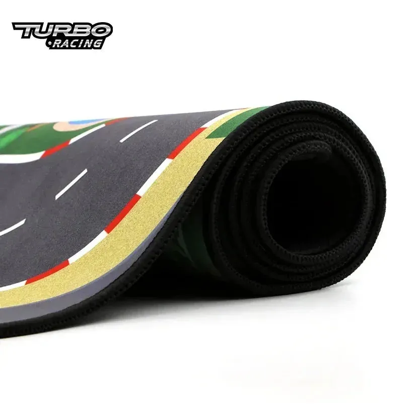 Portable 1.6x0.9m Turbo Racing Rubber Mat for Mini RC Car Table Racing Accessories