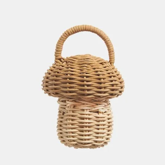 Rattan Acorn Rattle by Olli Ella