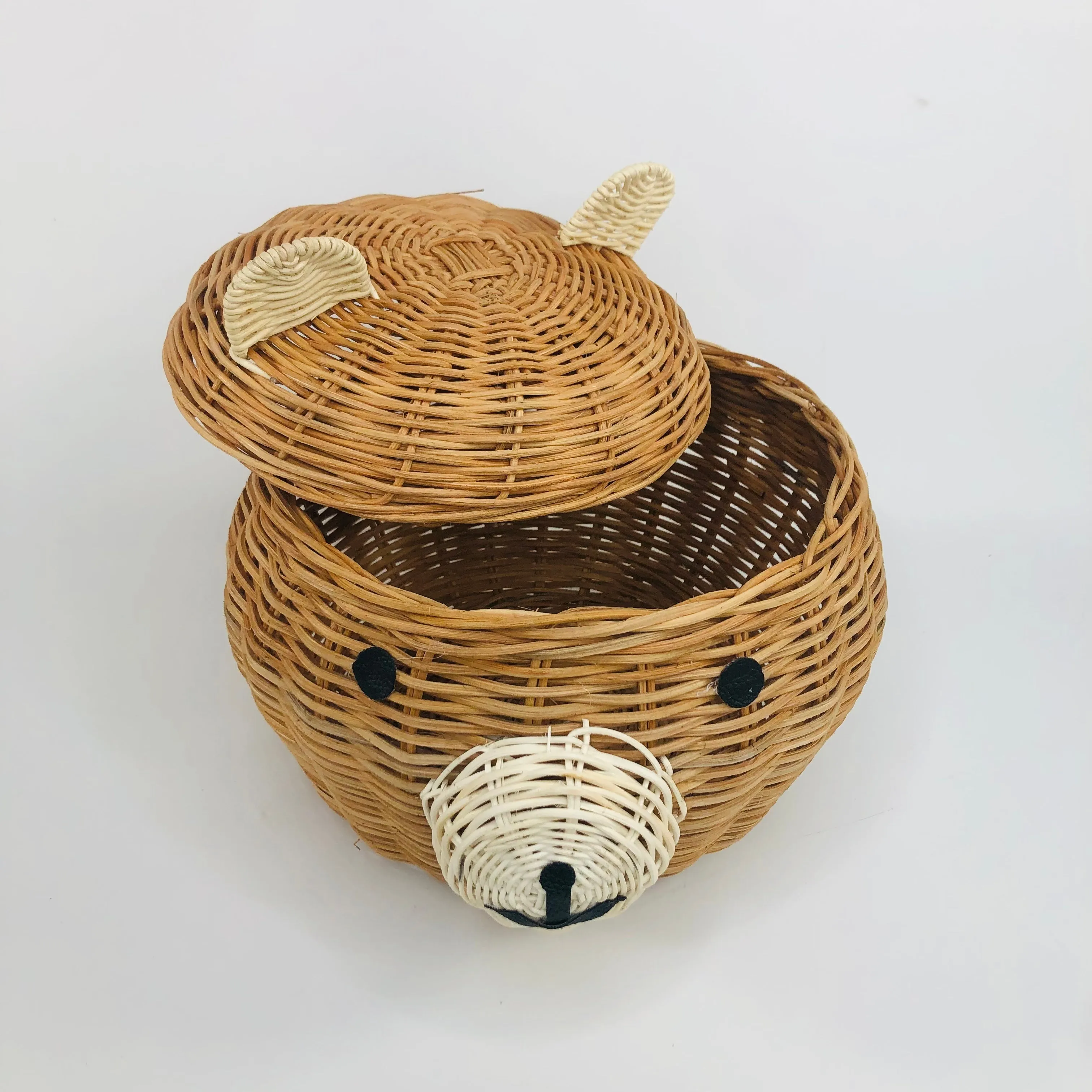 Rattan Bear Storage Basket by EcoFreax