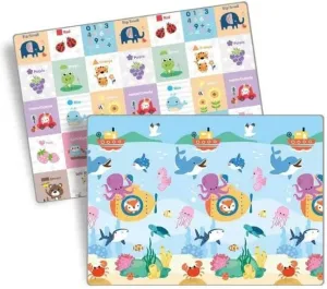 Reversible Folding Children's Waterproof and Non-toxic Double Sided Mat (200x180x1.0cm)