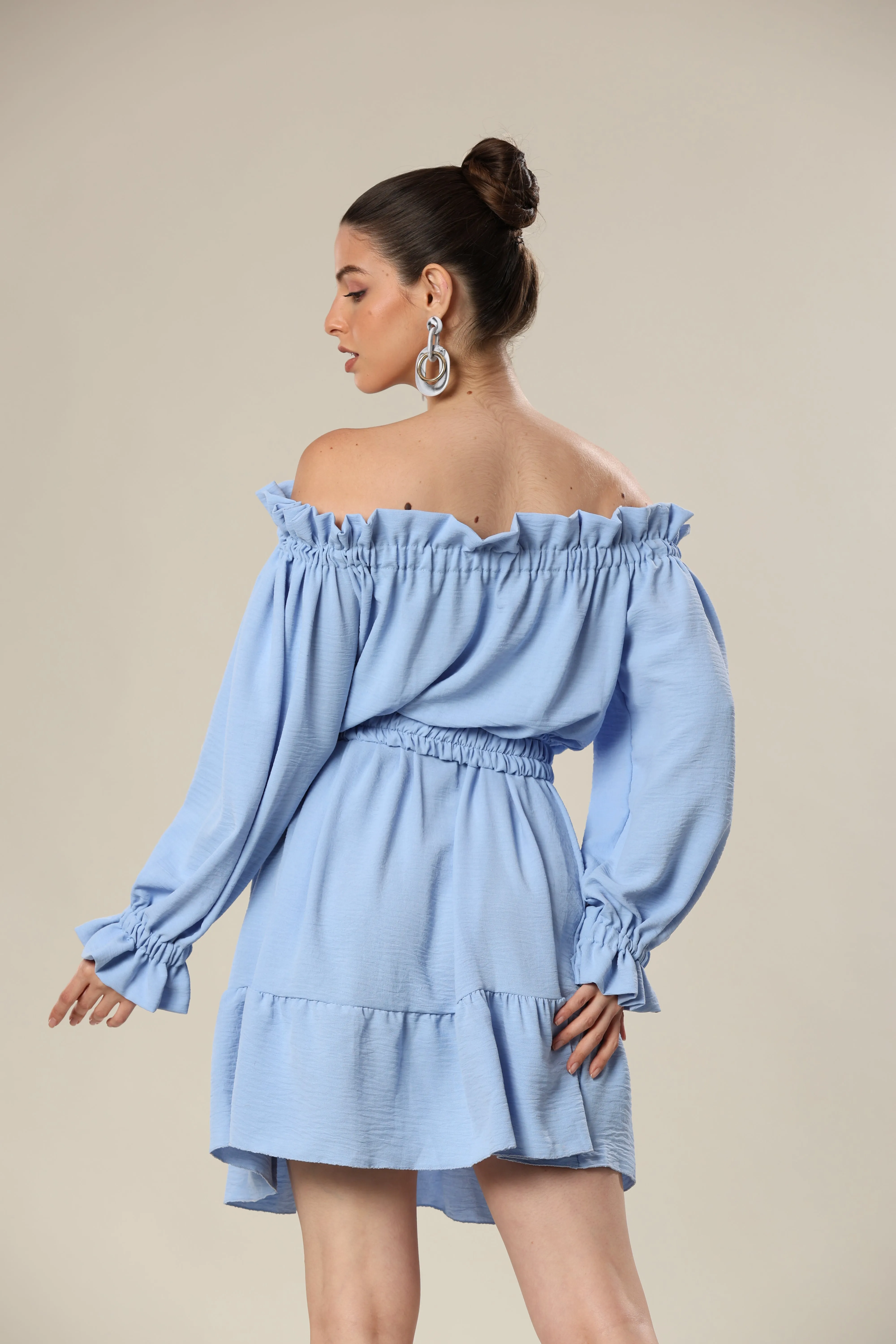 Skyline Ruffle Glamour Dress