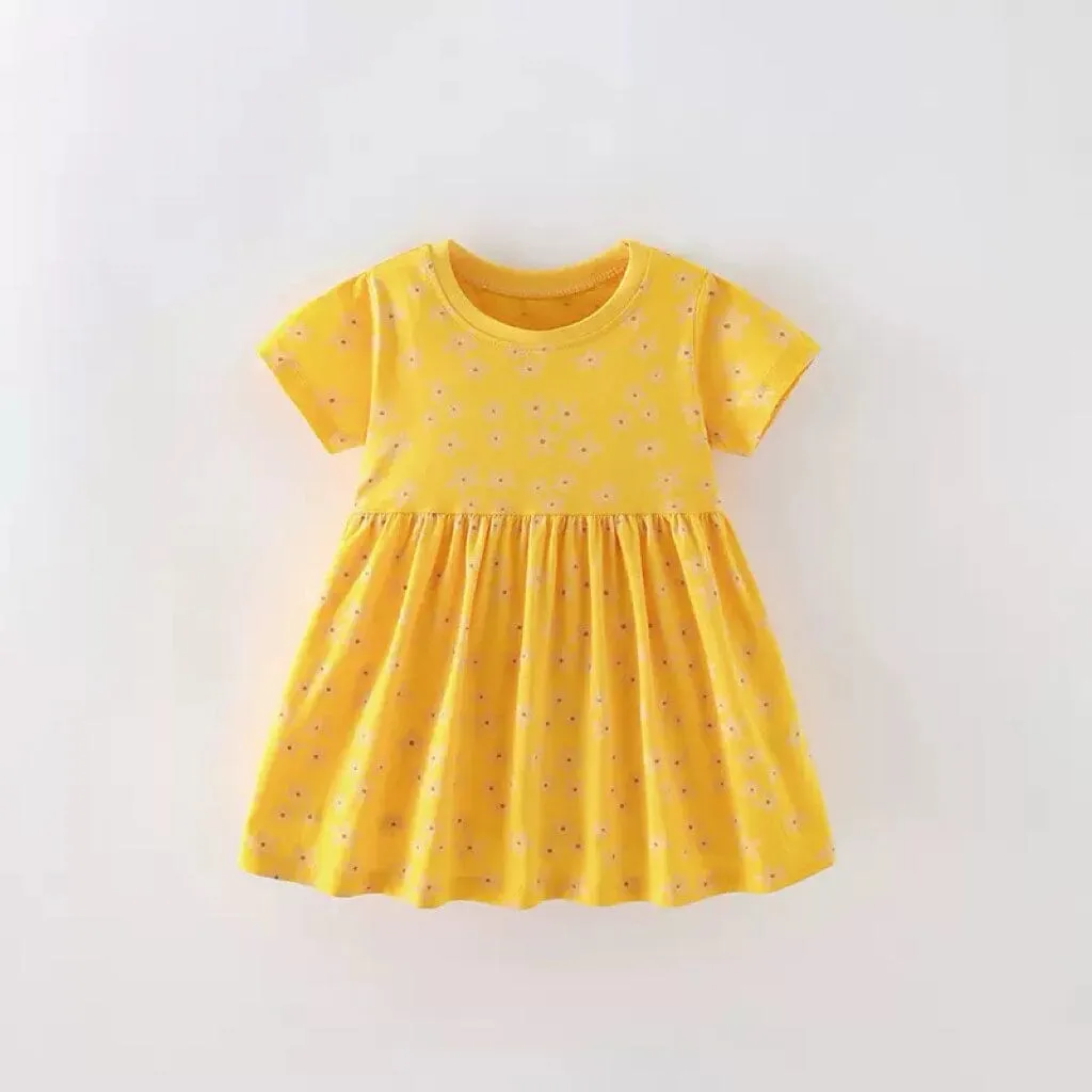 Sunny Bloom Short Sleeves Dress