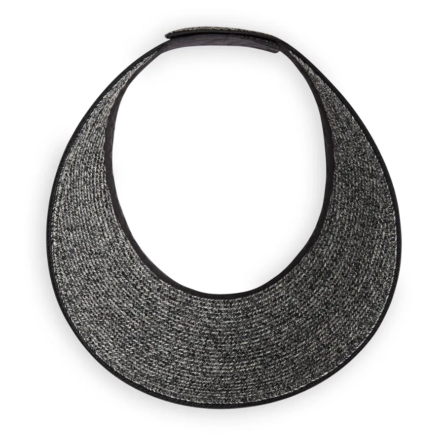 Wallaroo Hats Lily Visor Womens Hat LILY - Black/ Ivory