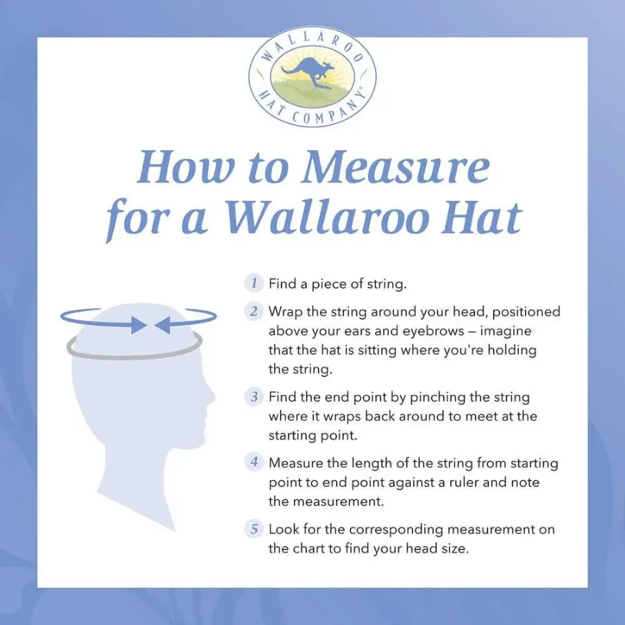 Wallaroo Hats Petite Kristy Womens Sun Protective Hat PKRI - Ivory/ Ice Blue