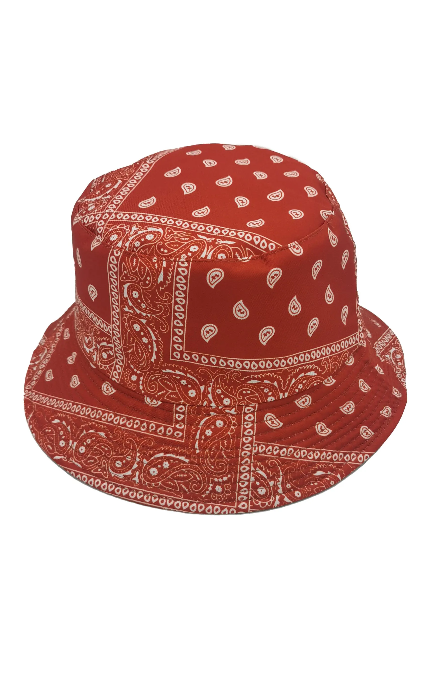 WHU110023 Bandana Pattern Reversible Bucket Hat