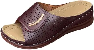Womens Slingback Sandal Non Slip Slippers Casual Flat Slip On Walking Shoes Beach Wear